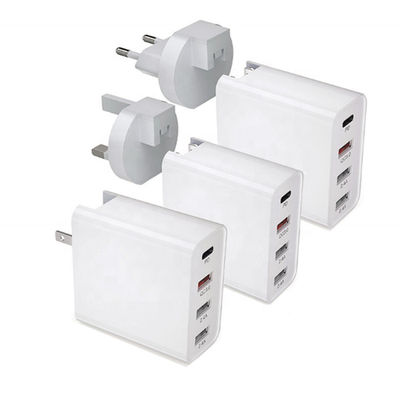 Over het Type C PD 48W de V.S. van USB van de Voltagebescherming QC 3,0 Muuradapter